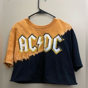 AC DC cropped shirt